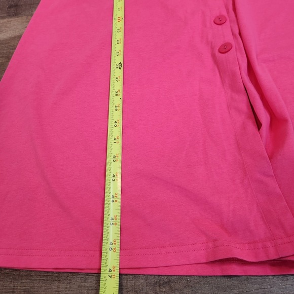 Pink Martini Collection Maureen Pink Button-Down Midi Dress - Picture 9 of 11